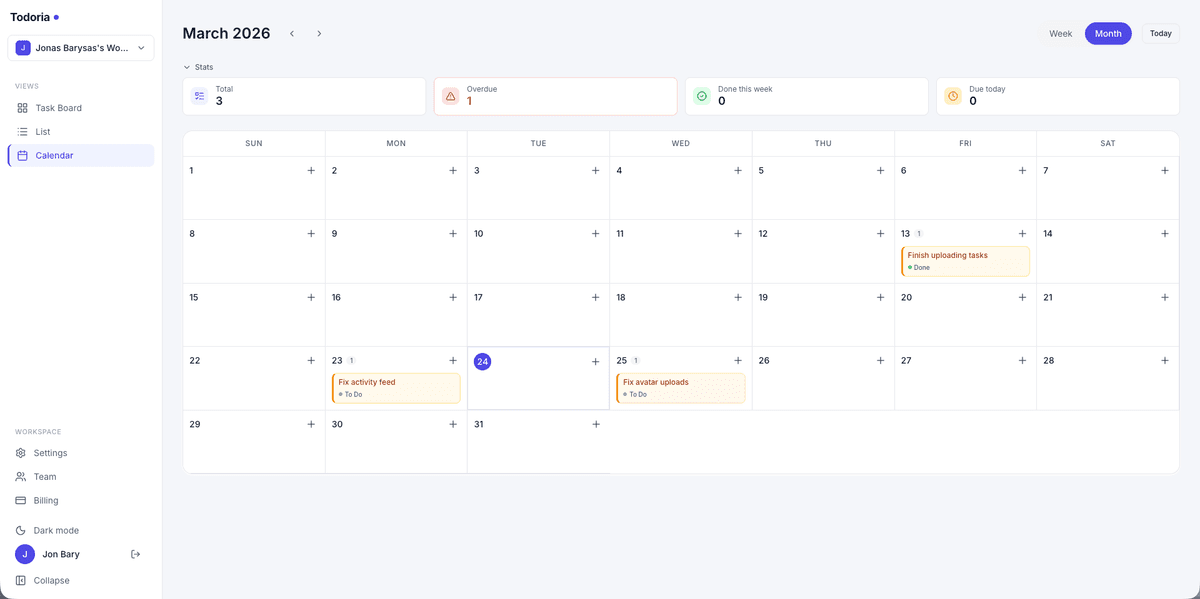 Todoria screenshot 3